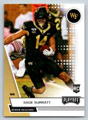 2021 Panini Chronicles Draft Picks Playoff #378 Sage Surratt (ref 219176) - Image 1 of 2