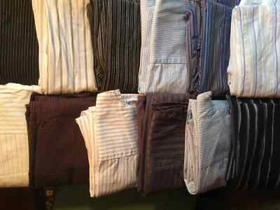 Big Scraps Dark & Light 12 Men's stripes shirt RIGHT FRONT: 100% Cotton Fabric - Image 1 of 4