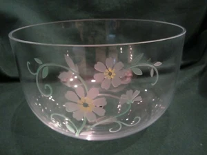 Vintage Mikasa Garden Mist Crystal Bowl ~ Multicolor Floral ~ Poland - Picture 1 of 9