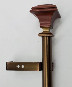 Asta per tenda regolabile quadrata in legno 1" - Java - Foto 1 di 3
