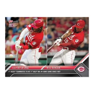 Compañeros de equipo Elly De la Cruz/Will Benson 1a hora 2023 mlb topps ahora tarjeta 402 - Imagen 1 de 2
