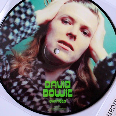 DAVID BOWIE CHANGES PICTURE DISC 7" VINYL  EIGHT LINE POEM PROMO VERSION NM RARE - Image 1 of 4