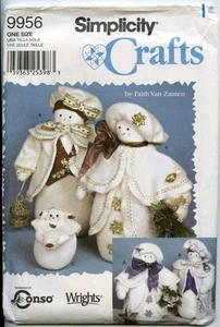 Elegant Snow People - Hombre, Mujer y Niño - Patrón de Costura Simplicidad - Imagen 1 de 2