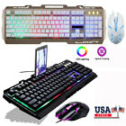Wired Gaming Keyboard And Mouse Combo LED RGB Backlit For PC Laptop  Computer