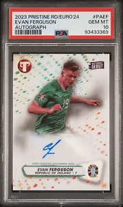 Evan Ferguson 2023 Topps unberührter EURO #PA-EF Debüt unberührtes Auto PSA 10 EDELSTEIN - Bild 1 von 2