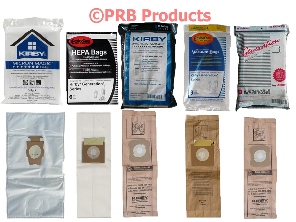 Kirby Vacuum Cleaner Bags Genuine or EnviroCare Budget