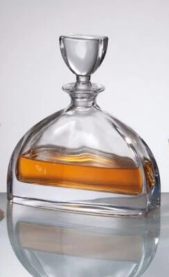 Decanter Whiskey Cognac Vodka Wine 17oz 500ml Carafe Czech Bohemia Crystal, Gift - Image 1 of 4