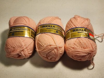 Bucilla Superwash KNITTING WORSTED Yarn~100% Wool~3 Sk.(see Full Description) - Image 1 of 4