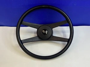 70-81 GM BLACK 4 SPOKE SPORT STEERING WHEEL 14 INCH DIAMATER #395663048926 - Picture 1 of 13