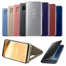 Leather Flip Stand Case For Samsung Galaxy S7 S8+ Note 8 Smart View Mirror Cover