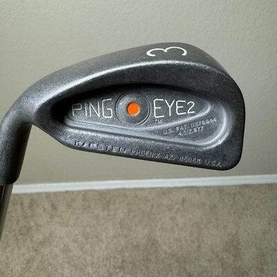 PING EYE 2 Single 3-Iron Orange Dot, Stiff ZZ-LITE Steel, Men's LEFT Hand 38.5” - Image 1 of 4