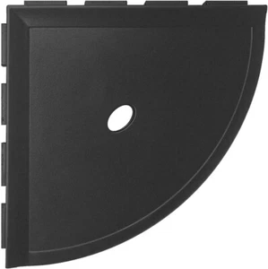 Questech 10" Lugged Corner Shower Shelf Graphite BSAT MBA116-086 - Picture 1 of 3