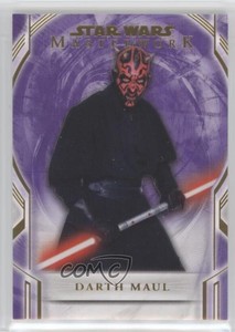 2018 Topps Star Wars Masterwork Purple 43/50 Darth Maul #6 05na