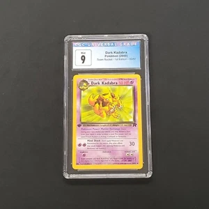 Dark Kadabra 39/82 1st Edition Pokemon Team Rocket CGC 9 MINT  - Picture 1 of 6