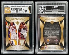 2007 UD Ultimate Collection Kobe Bryant LeBron James /25 HGA 9 DUAL Patch LOGO