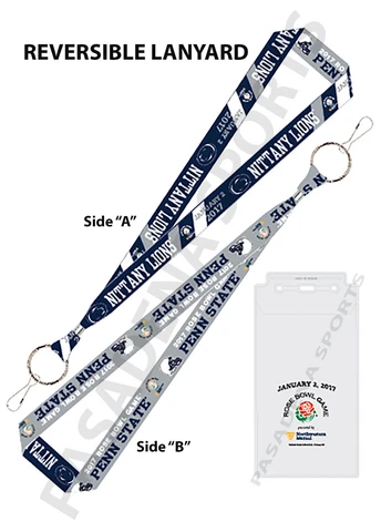2017 ROSE BOWL PENN STATE NITTANY LIONS REVERSIBLE LANYARD / TICKET HOLDER Cover