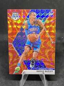 Darius Bazley RC 2019-20 Mosaic NBA Orange Reactive SP Prizm Rookie Card #227 - Bild 1 von 2