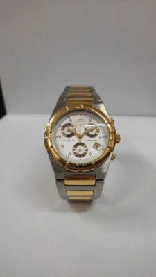 Cavadini Chronograph Edelstahl Herrenuhr bi-color CV-235 38 mm gold plattiert  - Bild 1 von 4