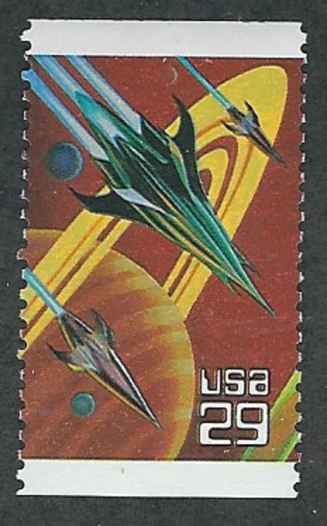 Scott #2741...29 Cent...Space Fantasy... 3 Stamps - Image 1 of 1