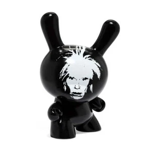 KIDROBOT x ANDY WARHOL PELUCA DE MIEDO AUTORRETRATO 8" OBRA MAESTRA DUNNY - MONOCROMO - Imagen 1 de 17