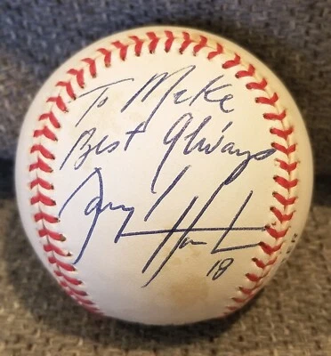 Darryl Hamilton Firmado Autografiado Liga Nacional Béisbol Cerveceros Mets Foto 1 de 3