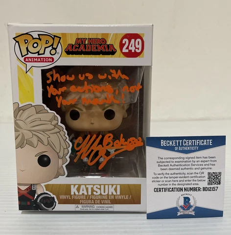 Clifford Chapin Signed Katsuki Bakugo 249 My HERO ACADEMIA Funko Pop BECKETT 28 Cover