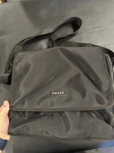 DKNY Messenger Bag With Adjustable Strap, Zipper Pockets - Picture 1 of 7