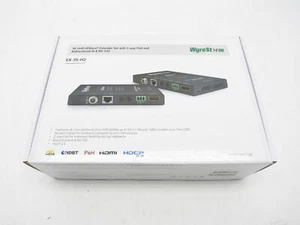WyreStorm EX-35-H2 4K UHD HDBaseT Extender Set With 2-Way PoH And IR / RS-232 - Picture 1 of 5