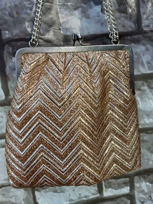 复古 H C Pringes 美术包 Dikran 链带舞会舞蹈钱包 — 第 1/4 张图片