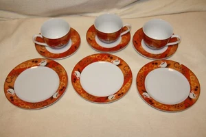 Flirt 6 teilig Cappucino Set Tassen Untertassen Teller Kaffee Service Ritzenhoff - Bild 1 von 5