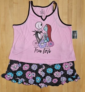 Disney NBC Women's Plus Tank Top & Shorts Pajama Set 2-Pcs Multicolor 3x 22W-24W - Picture 1 of 18