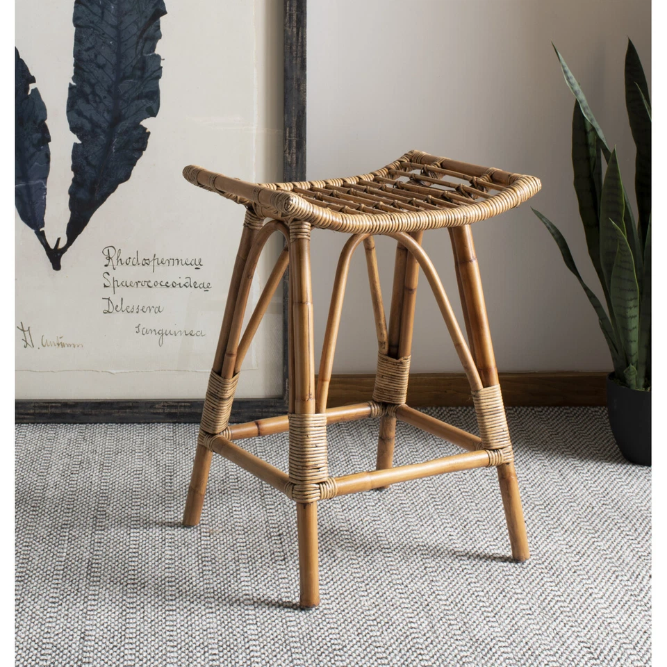 Safavieh Leda Rattan Counter Stool Reduced 2172722595 WIK6512A