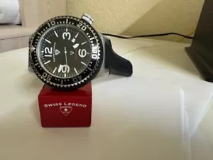 Swiss Legend Men's 21818P Neptune Black dial watch 52mm - Picture 1 of 4