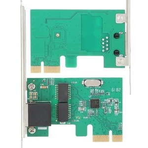 RTL 8111F 10/100/1000Mbps PCI-E Gigabit Ethernet LAN Network Card PCI Expres NEW - Afbeelding 1 van 9