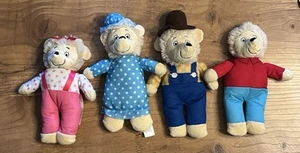 BERENSTAIN BEARS Peluche Set 4 Peluche Mamma Papà Sorella e Fratello Orso - Foto 1 di 13