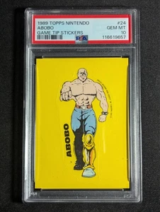 PSA 10 GEM MINT ~ 1989 TOPPS NINTENDO GAME TIP STICKERS #24 ABOBO LOW POP - Picture 1 of 2