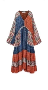 Zara Multicoloured Printed Dress! !! XLARGE - Picture 1 of 4