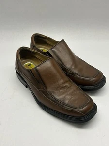 Dockers Pro Style Shoe Slip On Loafers Leather Men's 9M All Motion Comfort Brown - Picture 1 of 9
