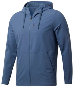 Reebok Mens Training Supply Performance Jacket, Blue, Medium - Picture 1 of 2