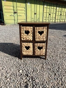 Wicker4 Draw Storage Unit - Picture 1 of 5