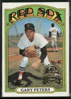 Topps Heritage Gary Peters 2021 50 aniversario recompras #503 Boston Red Sox Foto 1 de 2