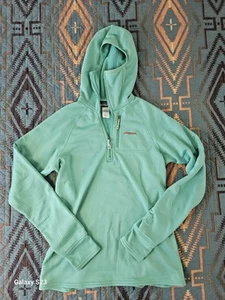 Patagonia 1/2 Zip Pullover With Hood. Woman's Size Medium. Very Nice. 1036 - Picture 1 of 7