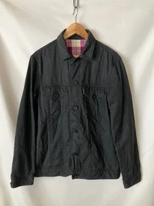 SOPHNET 3rd Trucker Jacket Navy Made in Japan Used Vintage Cotton Canvas - Picture 1 of 6