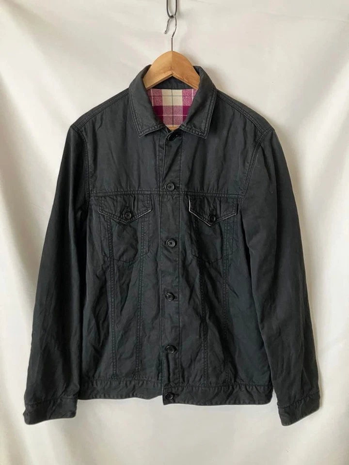 SOPHNET 3rd Trucker Jacket Navy Made in Japan Used Vintage Cotton Canvas - Image 1 of 4