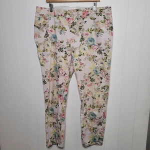 Style & Co Floral Jeans Womens Plus Size 18 Summer Denium Stretch - Picture 1 of 10