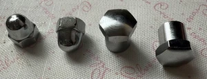 SILVER CROSS BALMORAL VINTAGE PRAM HANDLE S BAR SCREW NUT x4 - Picture 1 of 2