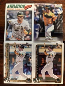 Brent Rooker 4 Card Lot! Heritage / Stadium Club / Holiday - Oakland Athletics - Afbeelding 1 van 1