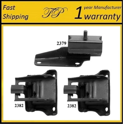 3 件电机和变速器安装适用于 1980 - 1984 年 BUICK ELECTRA,LESABRE 4.1L — 第 1/4 张图片