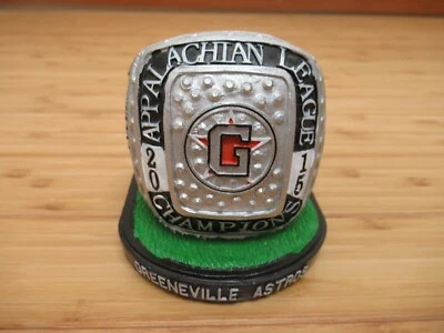 Figura Anillo Réplica Campeonato Liga Apalaches Greeneville Astros 2015 Foto 1 de 4