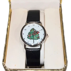 Vintage Christmas Tree Watch New in Box - Picture 1 of 5